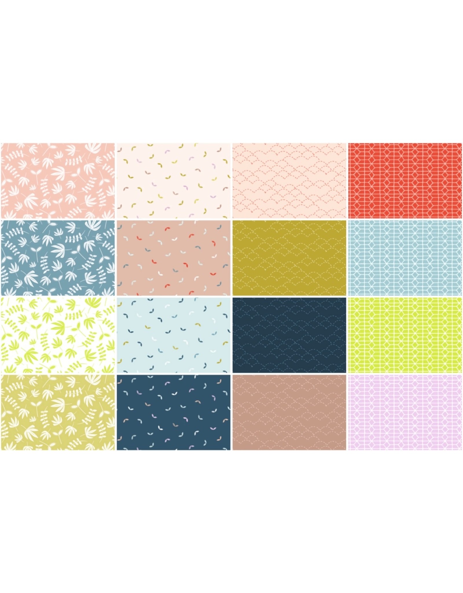 Figo Karen Lewis - Hand Stitched - Fat Quarter Pakket