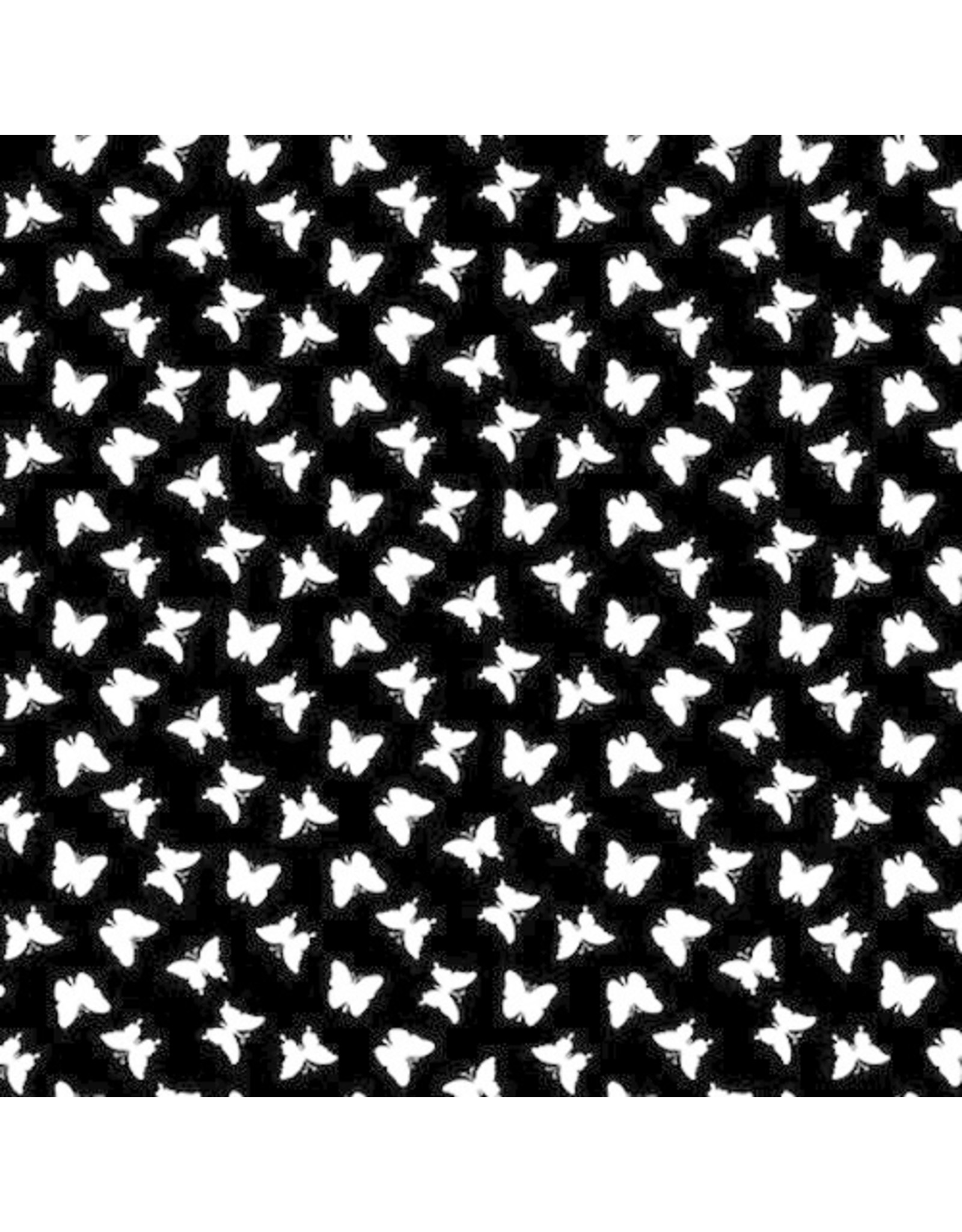 Blank Quilting Paradox - Mini Butterfly Black