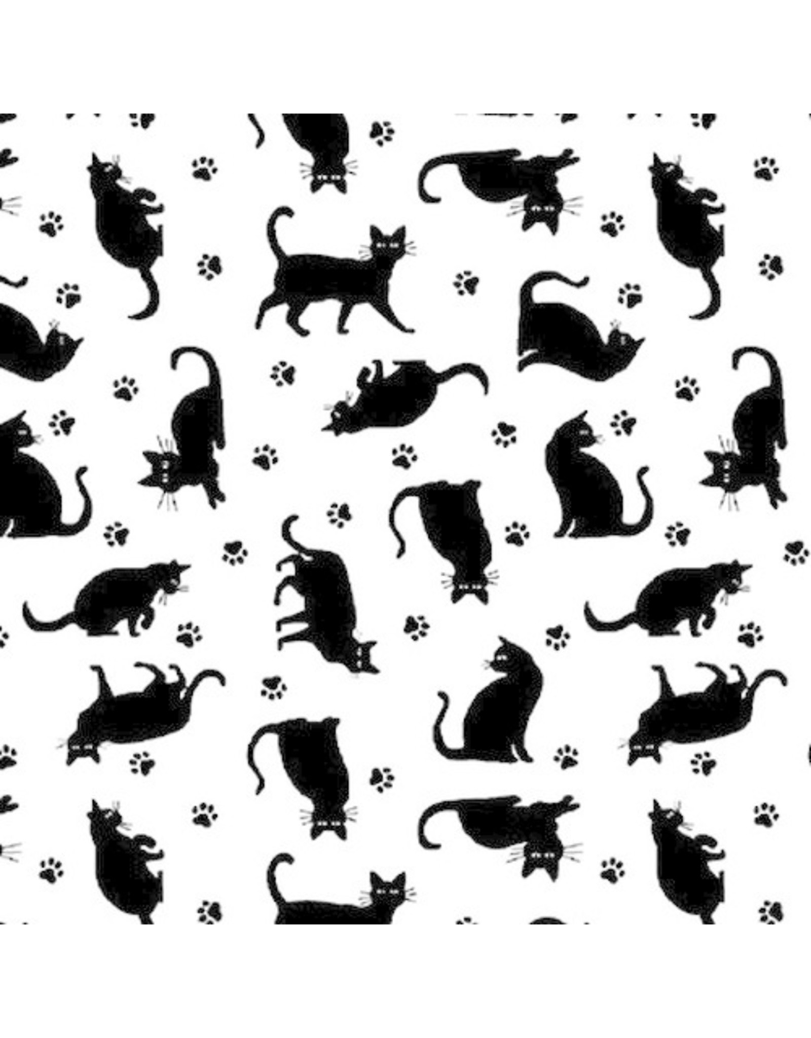 Blank Quilting Paradox - Cats White