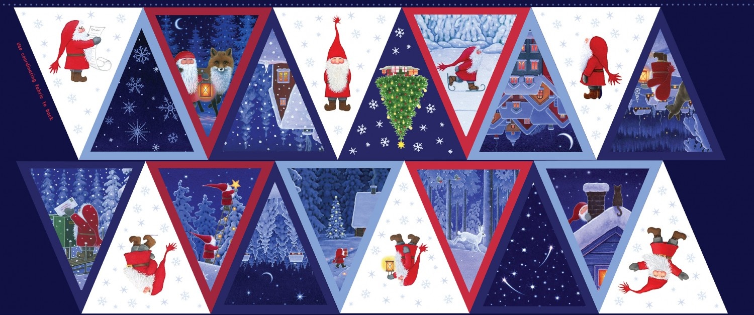 Panel Tomten Kerst Vlaggenlijn Nanno Creative