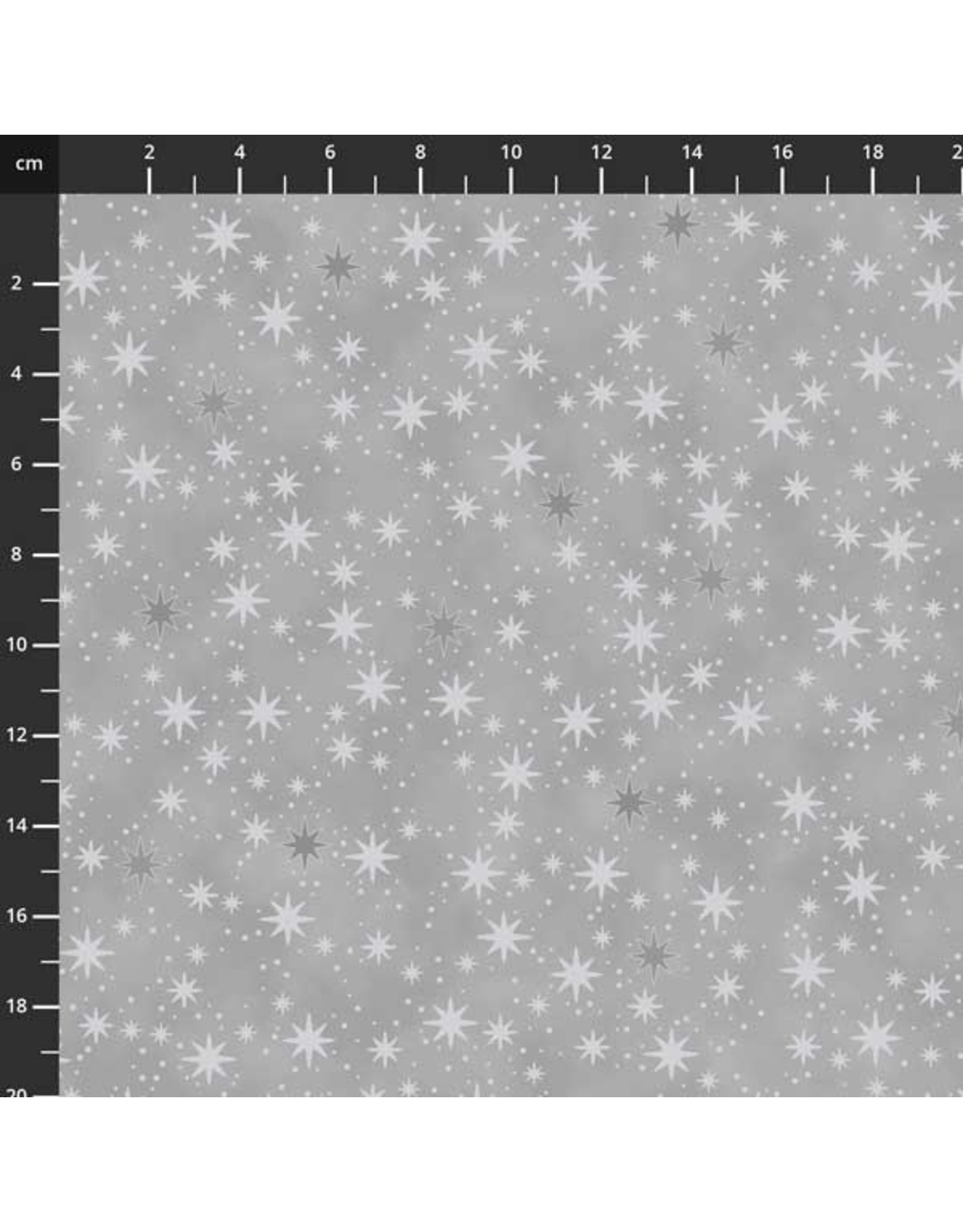Stof Fabrics Stof Fabrics - Christmas is Near - Stars Grey - 4598-903