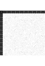 Stof Fabrics Stof Fabrics - Christmas is Near - Swirl White - 4598-107