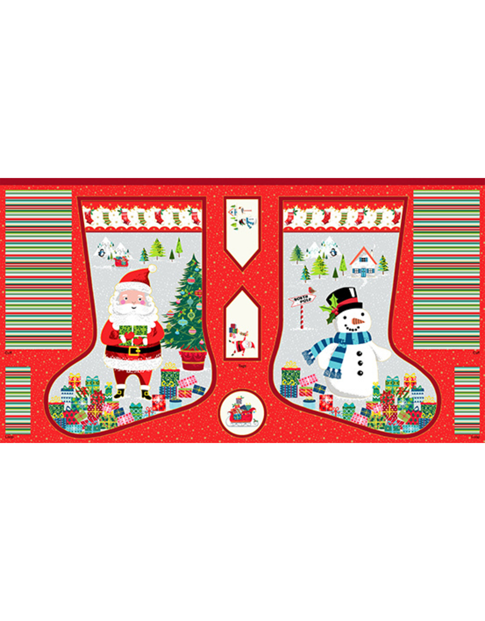 Makower UK Santa Express - Large Stocking Panel