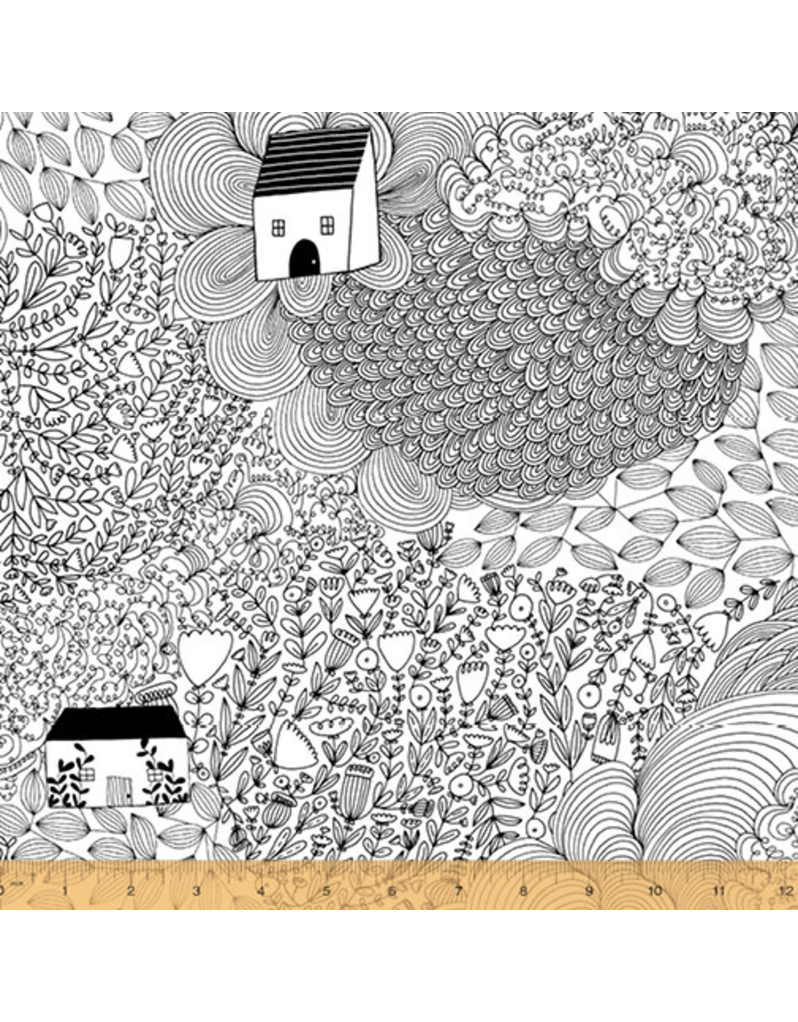 Windham Windham Fabrics - Home - Filled with Love White - 52660-1