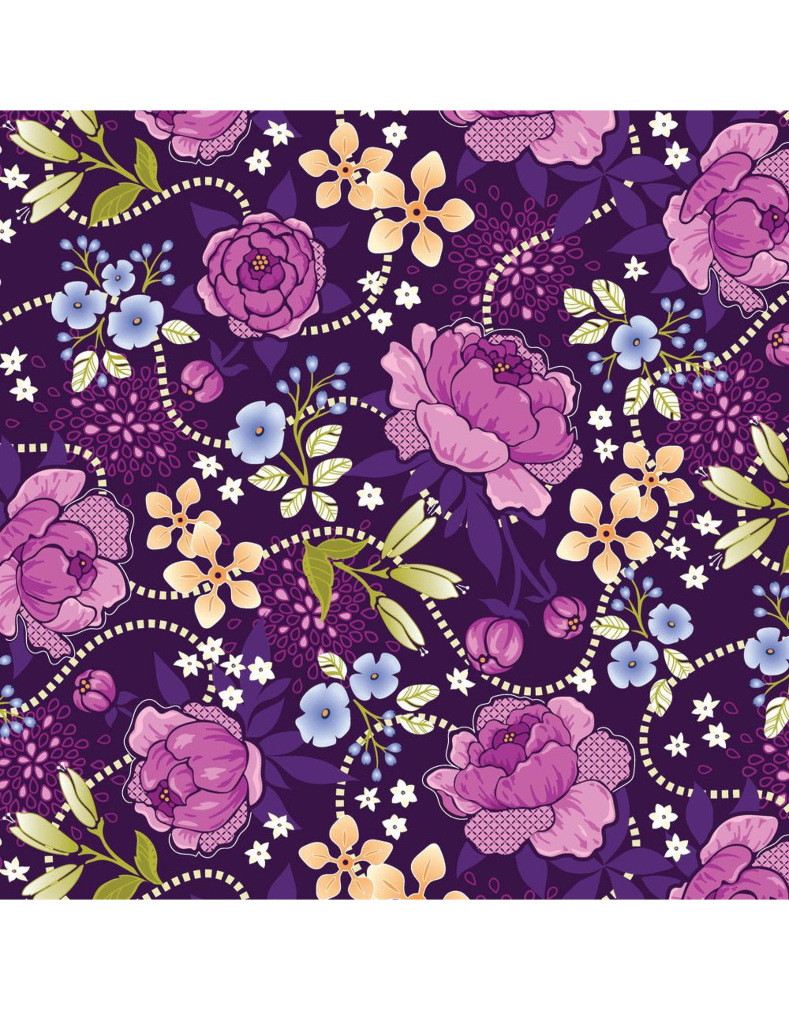 Contempo Amanda Murphy - Frolic - Bouquet Plum - 13510-86