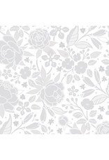 Benartex Contempo Studio Amanda Murphy - Frolic - Silhouette White - 13511-09