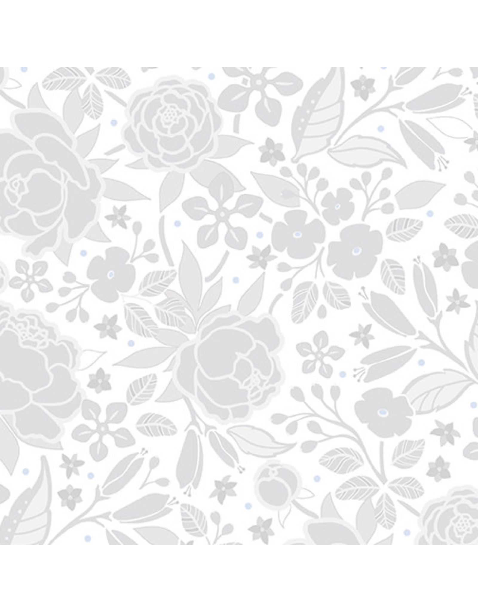 Benartex Contempo Studio Amanda Murphy - Frolic - Silhouette White - 13511-09