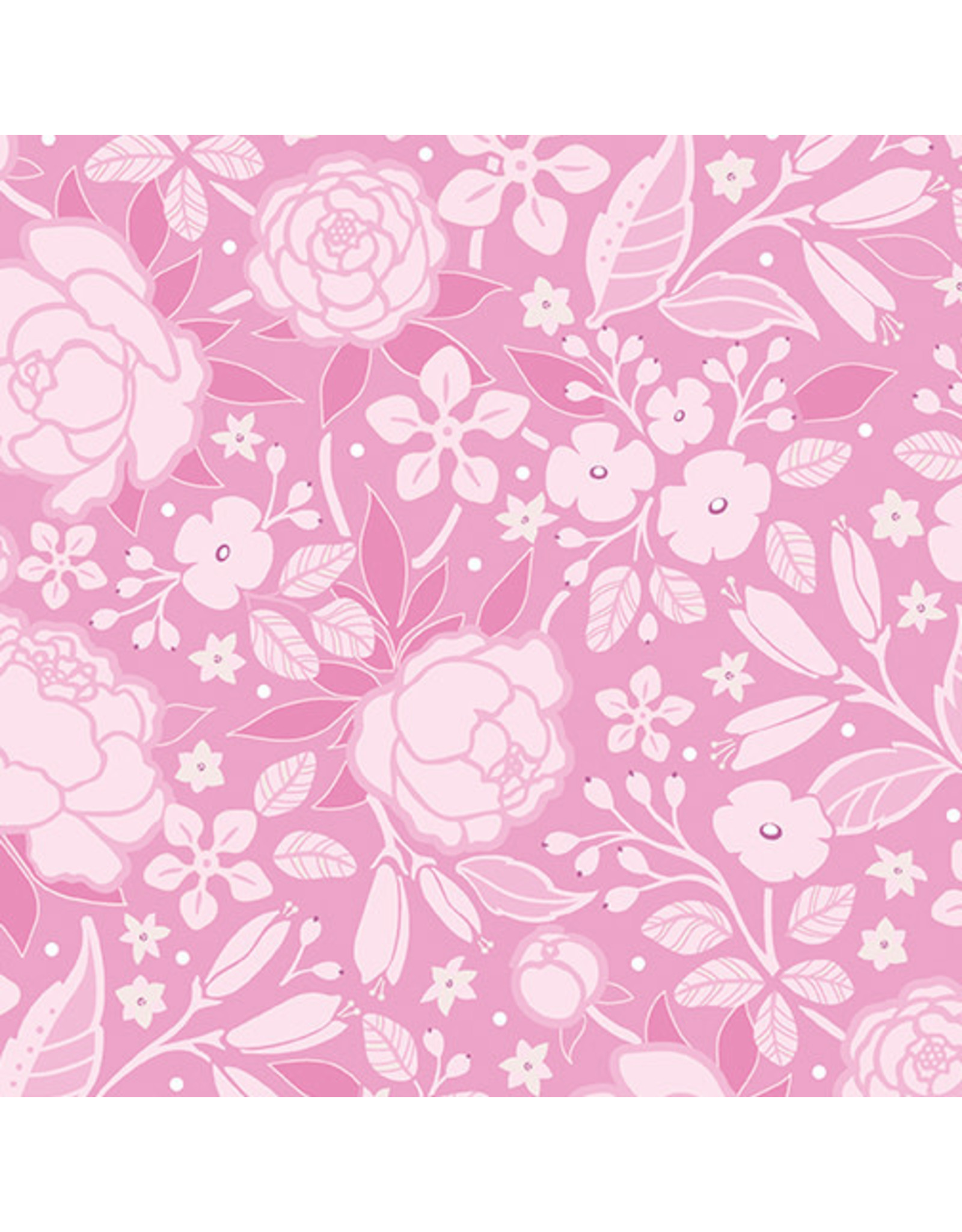 Benartex Contempo Studio Amanda Murphy - Frolic - Silhouette Pink - 13511-20