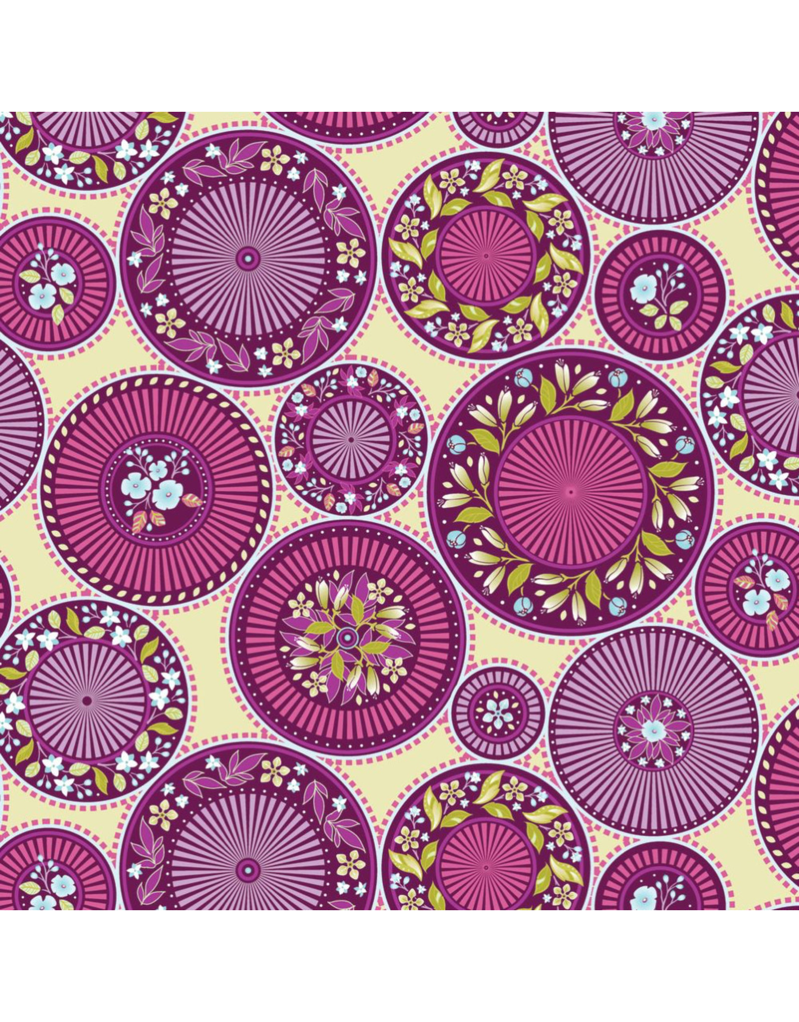 Benartex Contempo Studio Amanda Murphy - Frolic - Orchard Rose