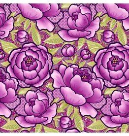 Benartex Contempo Studio Frolic 108" Wide Back - Bloom Plum