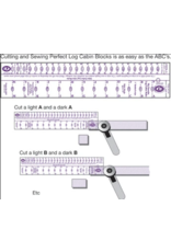 Marti Michell My Favorite Log Cabin Ruler - 0.5 and 1 inch