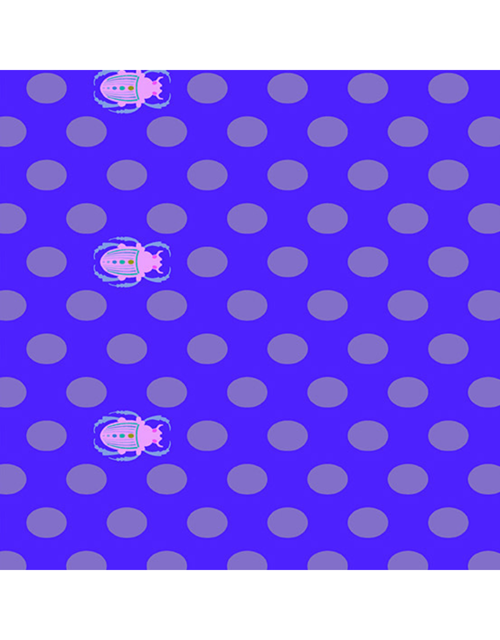 Andover Alison Glass - Ellipse - Scarab Dot Bluejay - A-9885-B