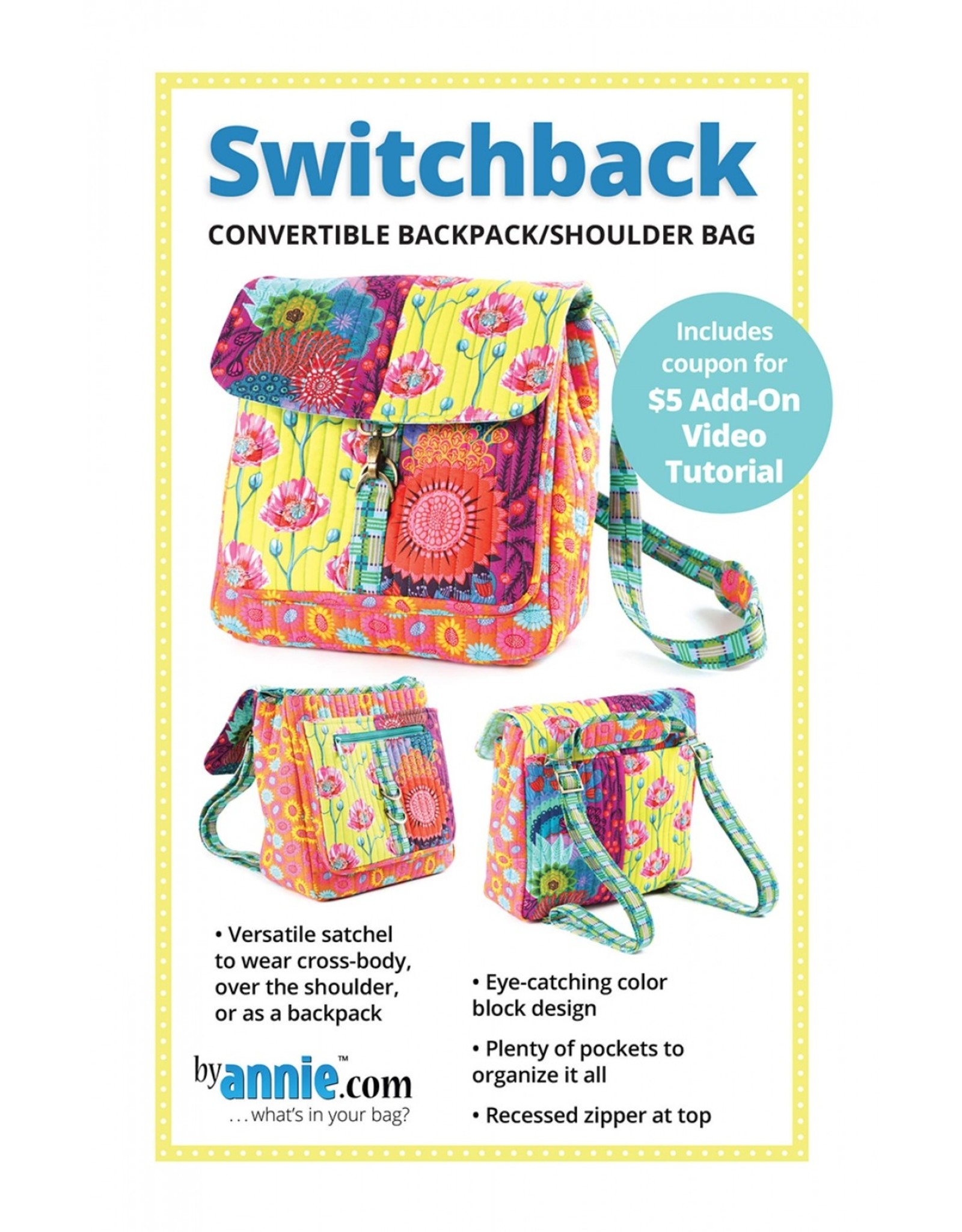 ByAnnie Switchback - patroon voor een rugzak - van by Annie
