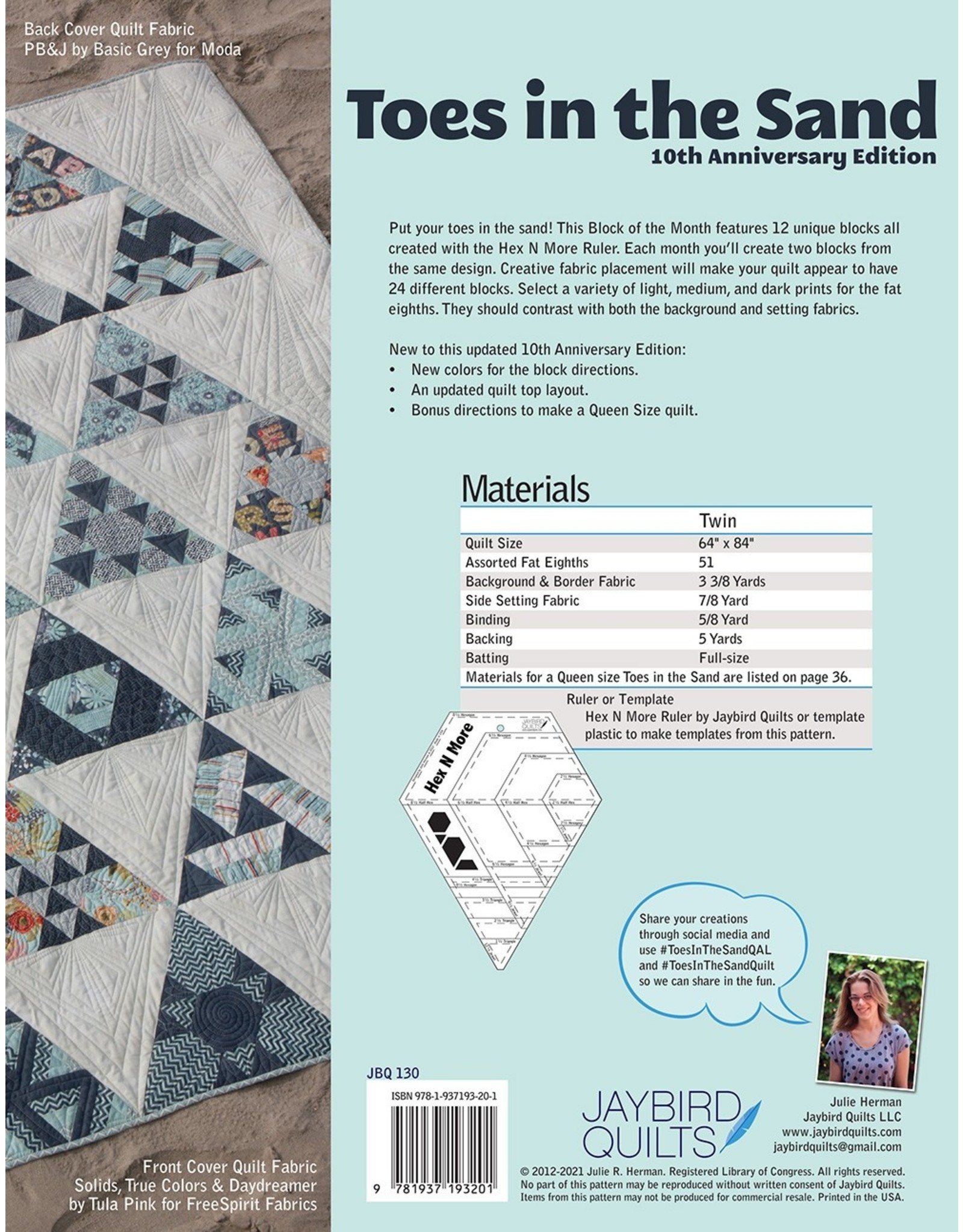 Jaybird Quilts - Toes in the Sand - Pattern