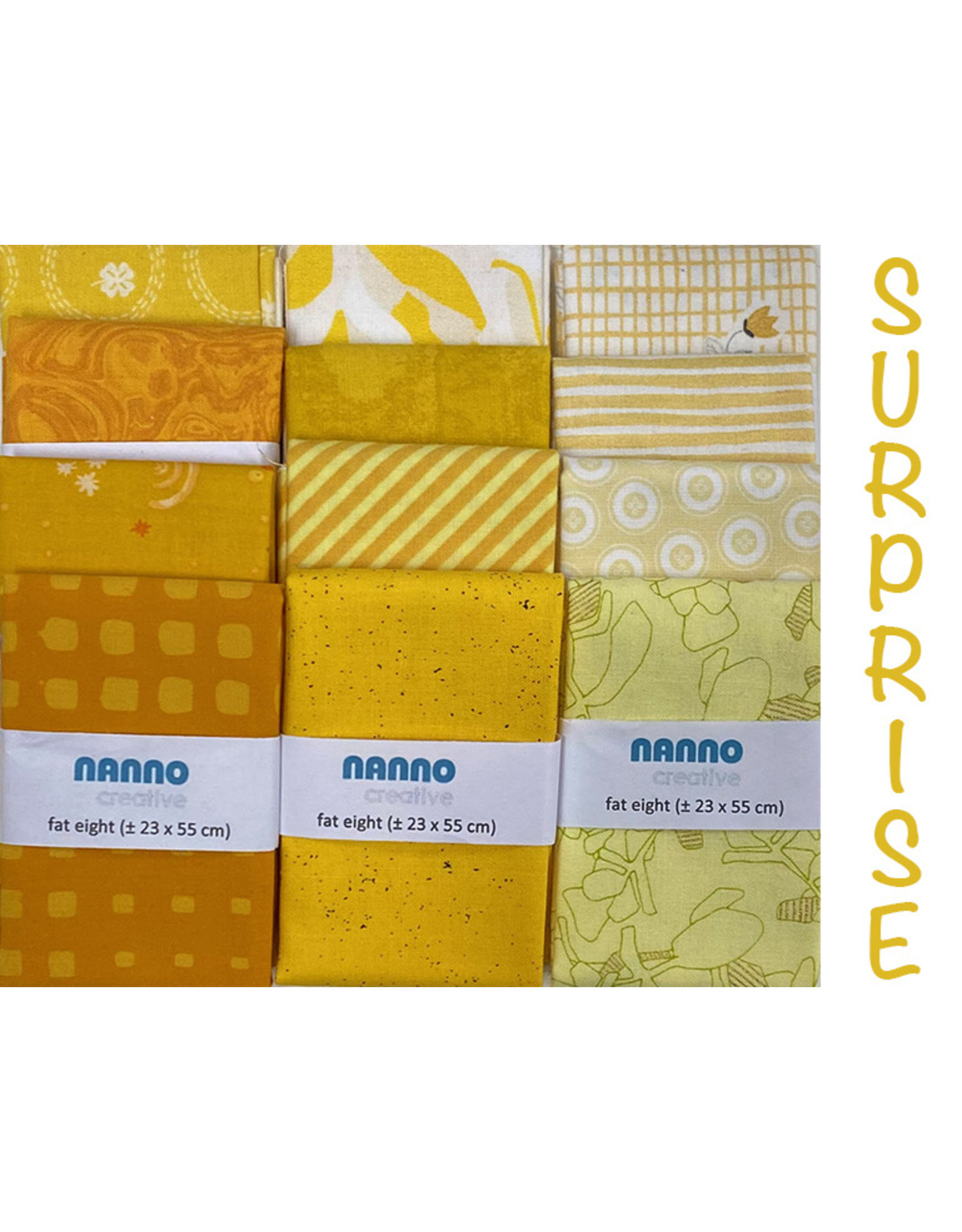 Surprise Bundle  with 5 Fat Eights  - Yellow