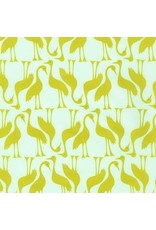 Robert Kaufman Elizabeth Hartman - Sunroom - Cranes Wasabi - AZH-20495-371