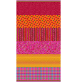 Blank Quilting Daisy Talk - Channel Stripe Red