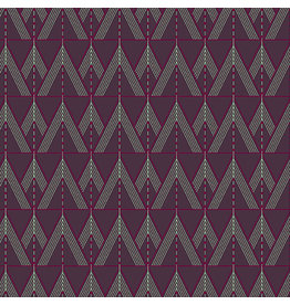 Andover Fabric from the Attic - Tuxedo Darkest Purple