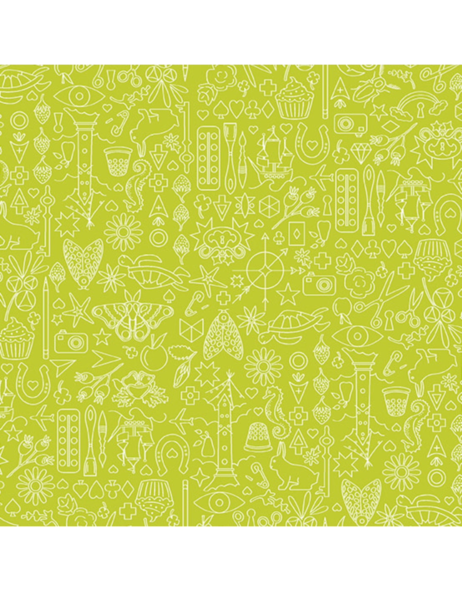 Andover Alison Glass - Sun Print 2022 - 10th Anniversary Collection - Collection Pear - A-9036-G1