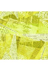 Windham Laura Heine - Happy Chance - Paper Collage Chartreuse - 52695-13