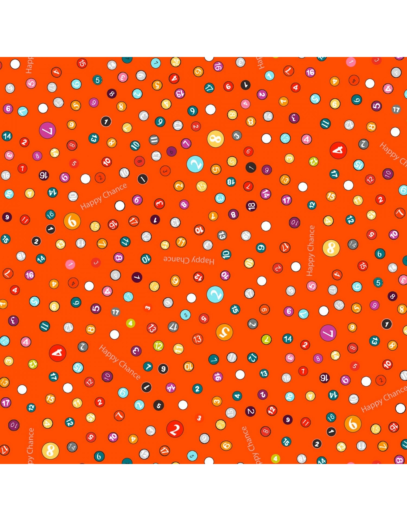 Windham Laura Heine - Happy Chance - Selvedge Dots Orange - 52697-12
