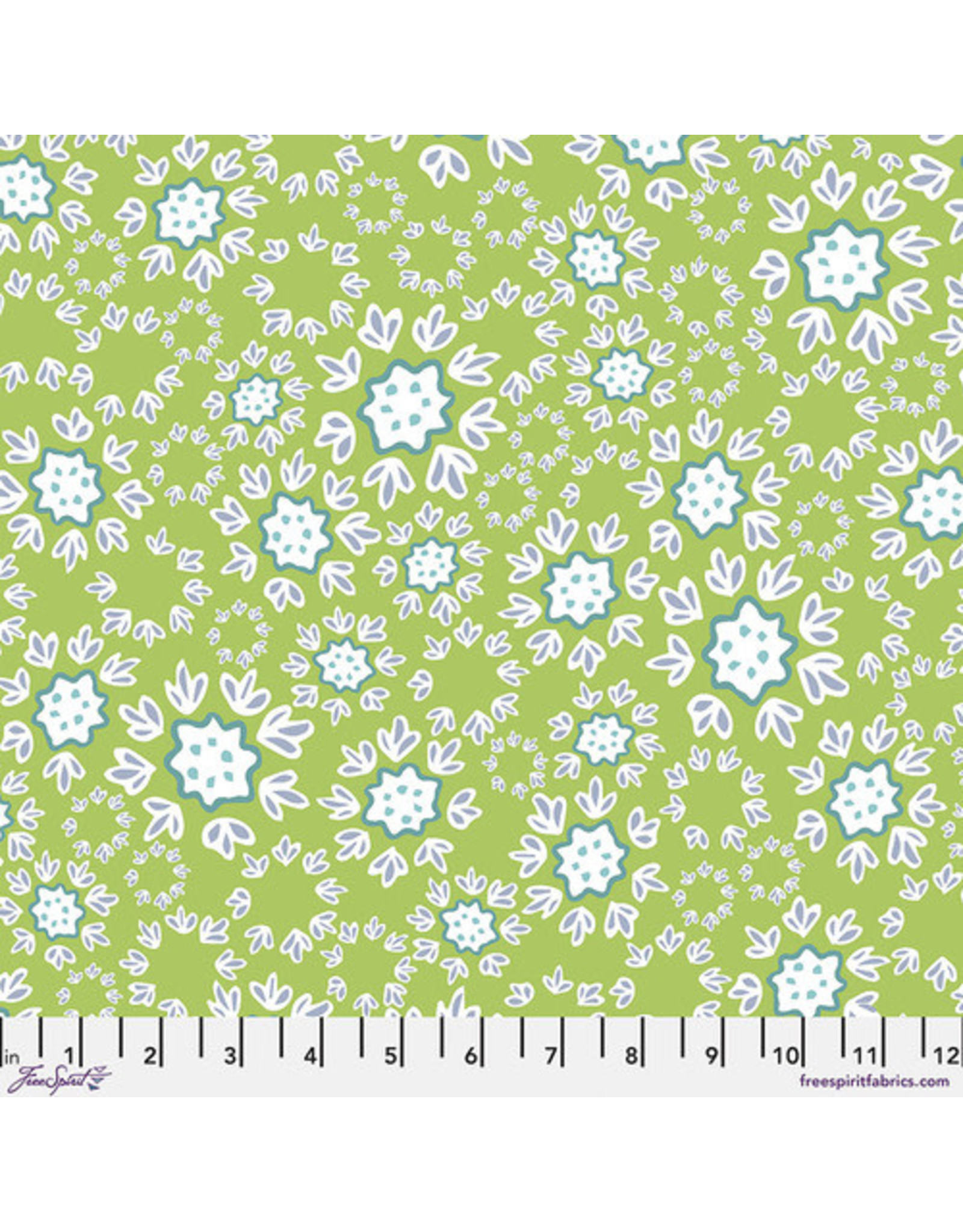 FreeSpirit Victoria Findlay Wolfe - Night Fancy - Frills Green - PWVF004.GREEN