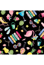 Kanvas Studio Andi Metz - Fun in the Sun - Motifs Black - 12600-12