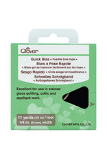 Clover Clover - Quick Bias for Stained Glass Quilting - Black