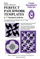 Marti Michell Marti Michell - Drunkard's Path Large - 6 tot 7 inch - Perfect Patchwork Templates - 8024