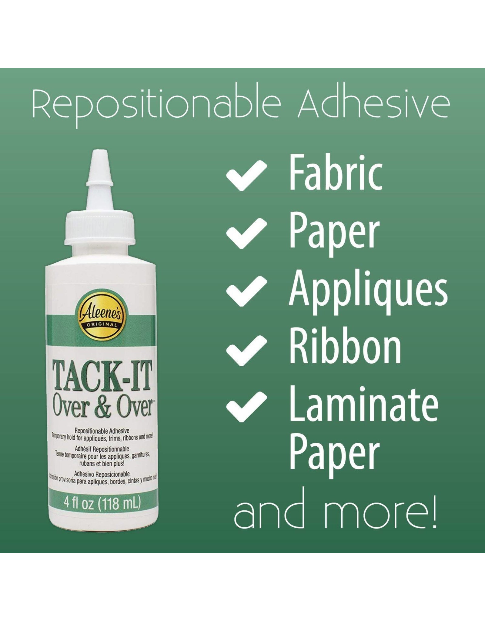 Aleene's Tack-It - Over & Over - repositionable adhesive