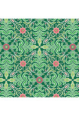 Benartex Amanda Murphy - Holiday Jewels - Medallion Green - 13562-40