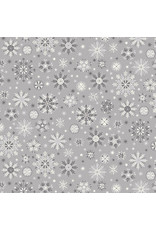 Makower UK Makower UK - Scandi - Snowflakes Grey - TP-2457-S6