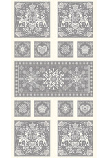 Makower UK Makower UK - Scandi - Tabletop Panel Grey - TP-2462-S