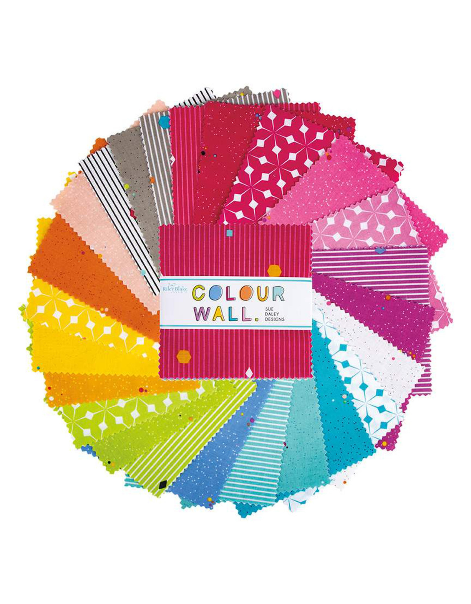 Riley Blake Designs Sue Daley - Colour Wall - 5 x 5 pack