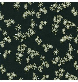 Robert Kaufman Around the Bend - Small Floral Black