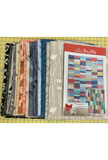 Robert Kaufman Fat Quarter Shuffle - Around the Bend - fabric kit + pattern