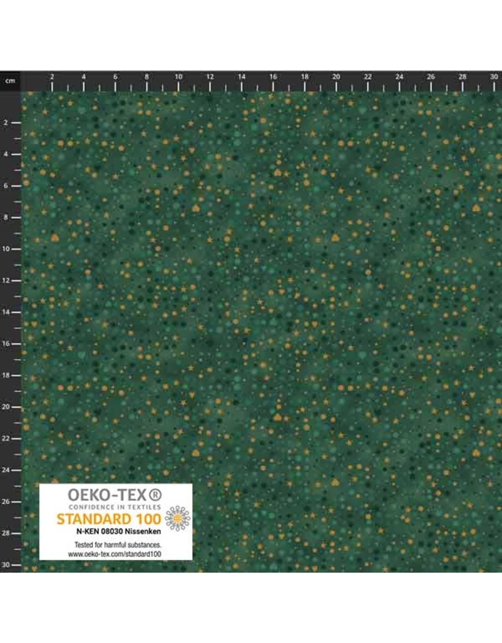 Stof Fabrics Stof Fabrics - Star Sprinkle - Dots Green/Gold - 4599-808