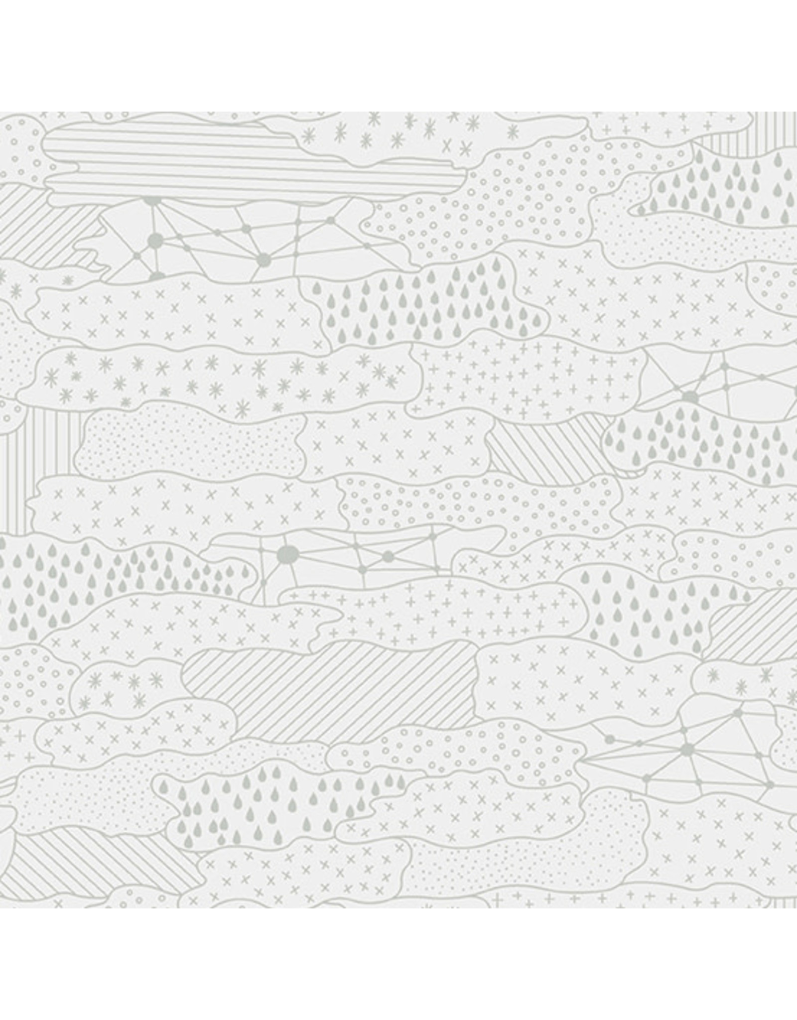 Andover Giucy Giuce - Skygazing - Quilted Cloud Seattle - A-434-C