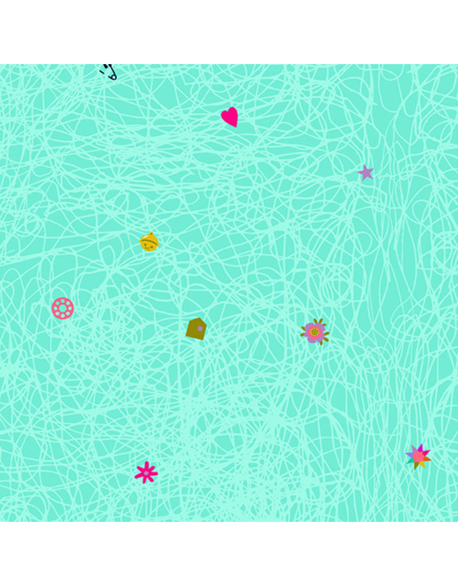 Andover Alison Glass - Thicket - Found Duck Egg - A-430-T