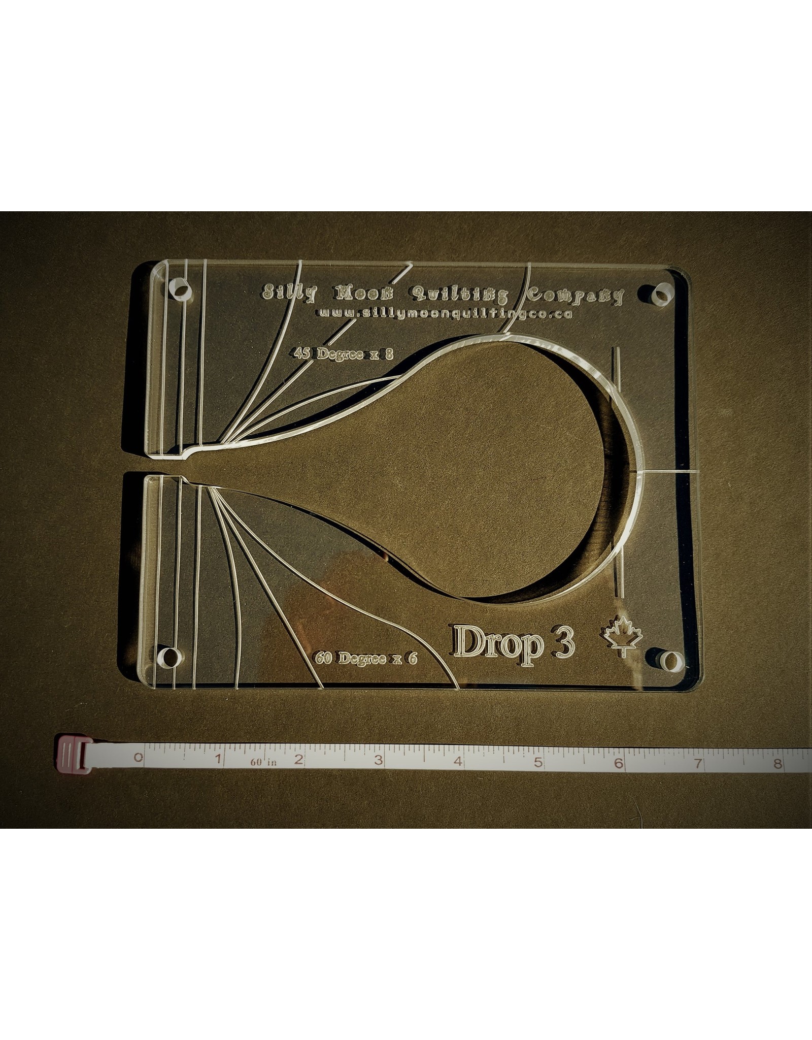 Silly Moon Quilting Co Silly Moon Quilting - Quilt Ruler -  Drop 3