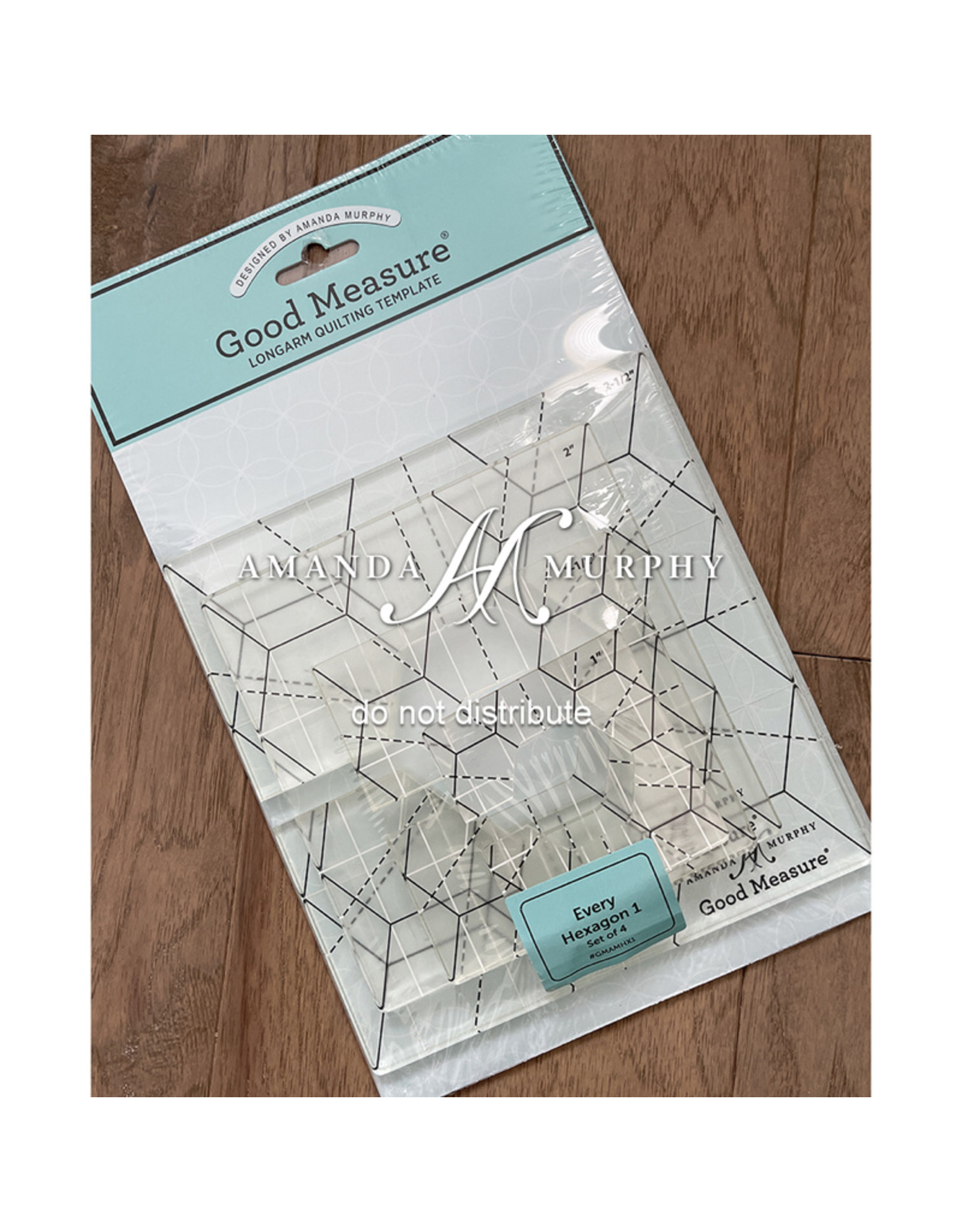 Amanda Murphy - Good Measure Amanda Murphy - Quilting Template - Every Hexagon - Set 1