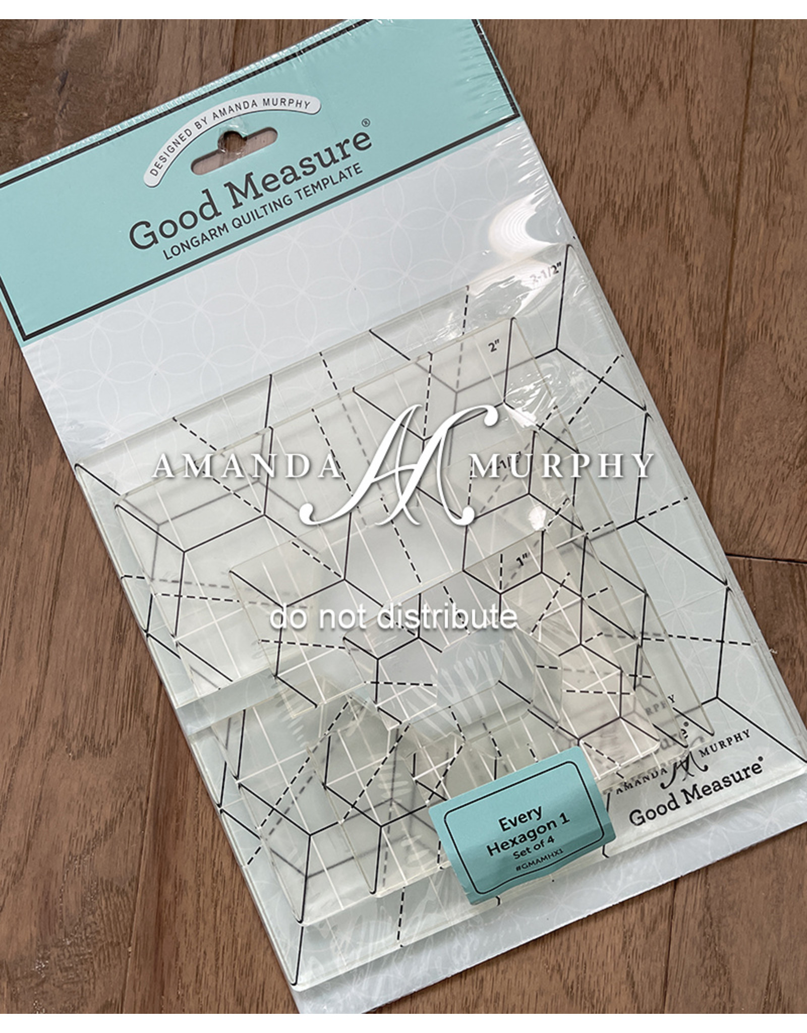 Amanda Murphy - Good Measure Amanda Murphy - Quilting Template - Every Hexagon - Set 1