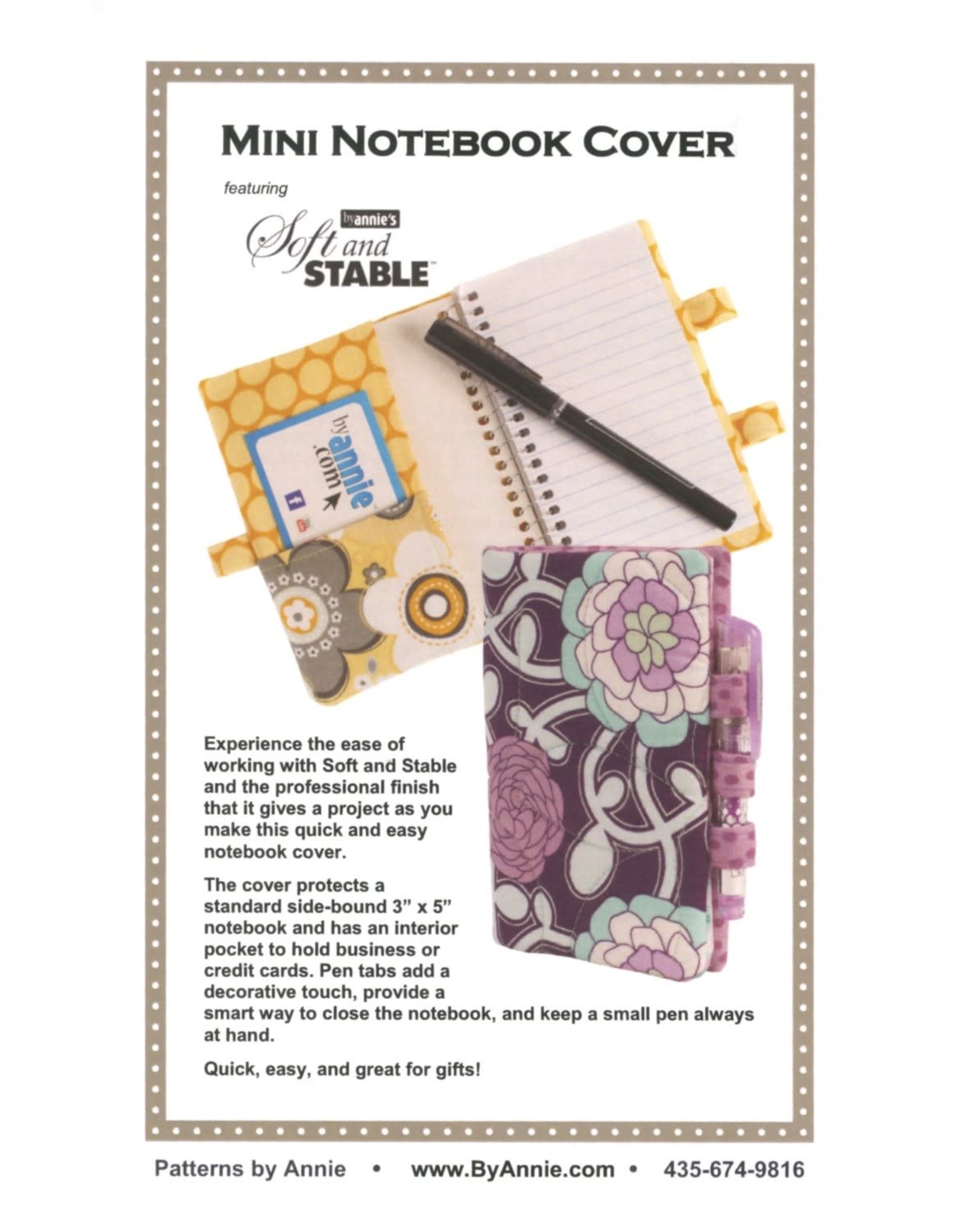 ByAnnie Mini Notebook Cover - by Annie