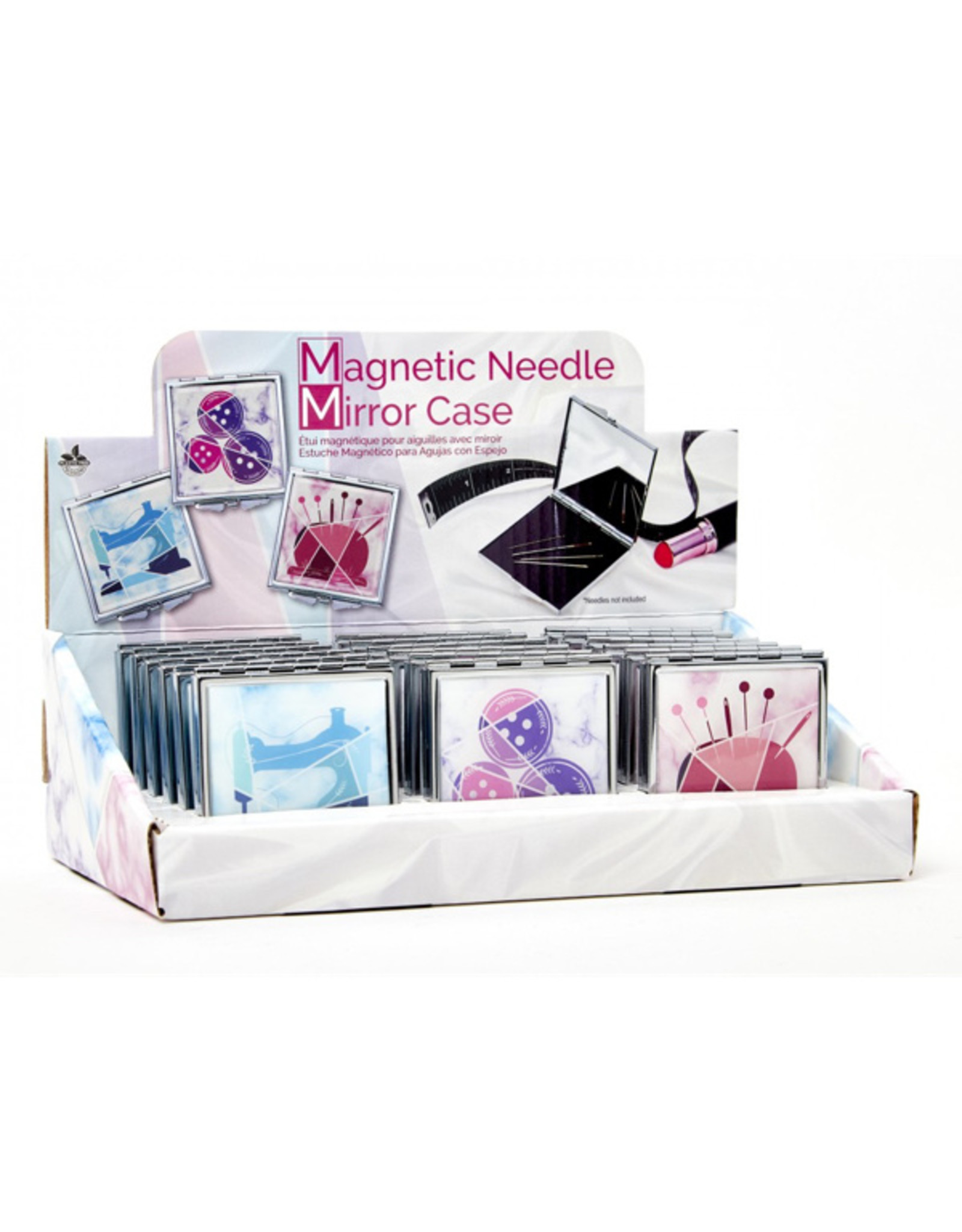 Magnetic Needle Mirror Case - Magnetisch naaldendoosje met spiegel