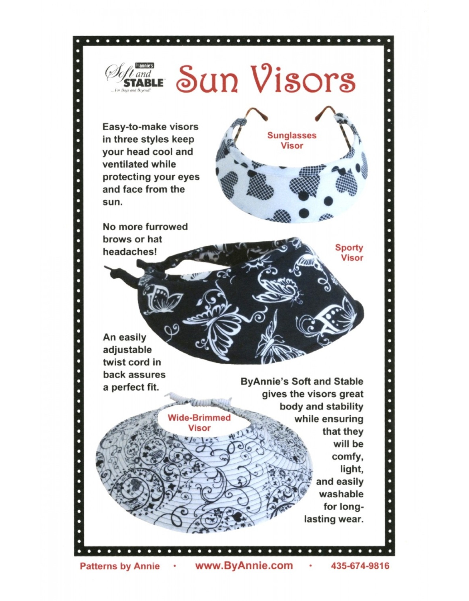 ByAnnie Sun Visors - by Annie - PBA-197