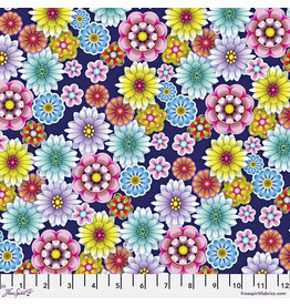 FreeSpirit Birds in Paradise - Floral Bloom Blue