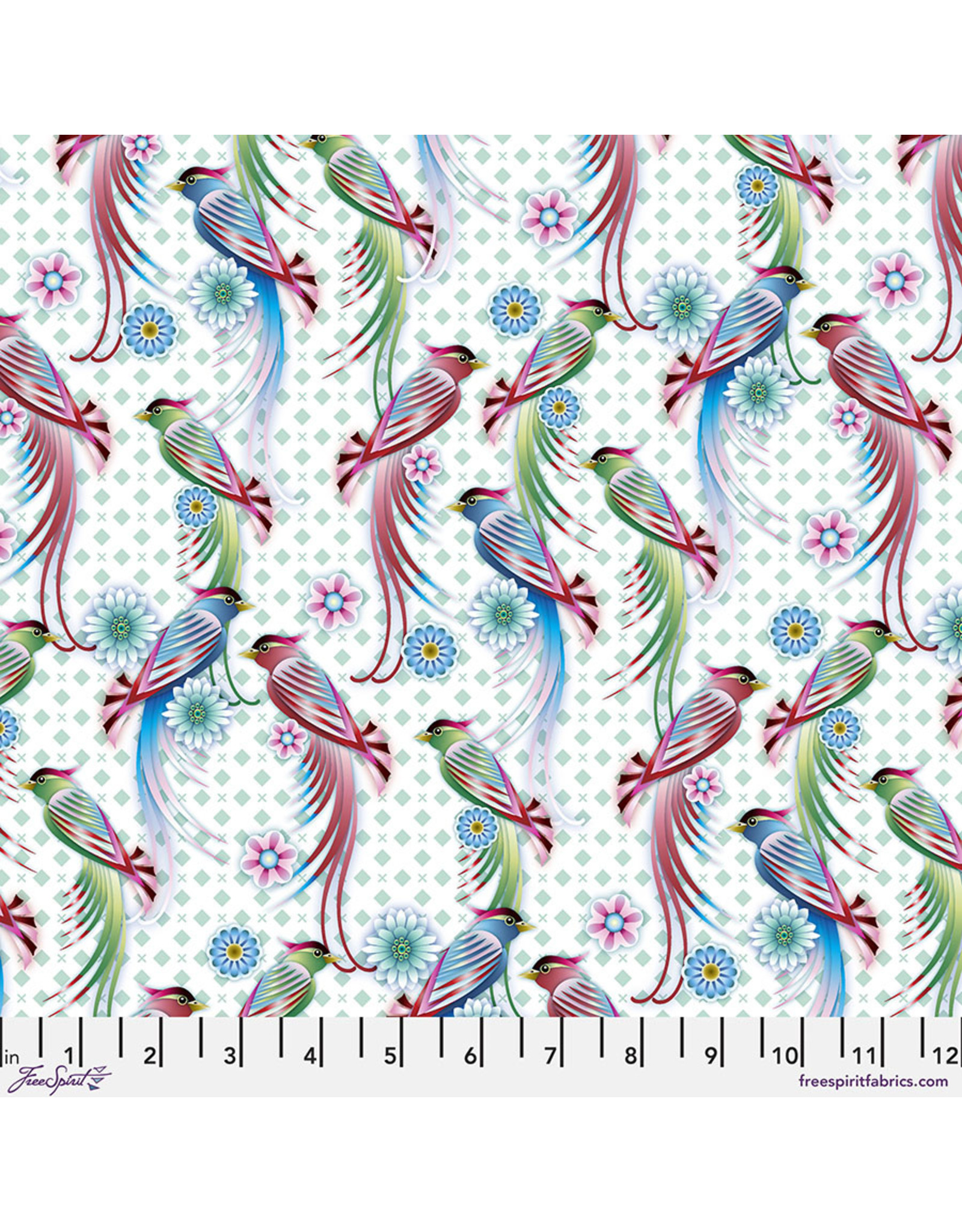 FreeSpirit Catalina Estrada - Birds in Paradise - Beautiful Sonnet White - PWCE004.XWHITE