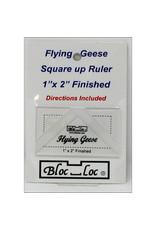 Bloc Loc Flying Geese Square Up Ruler - 1 x 2 inch