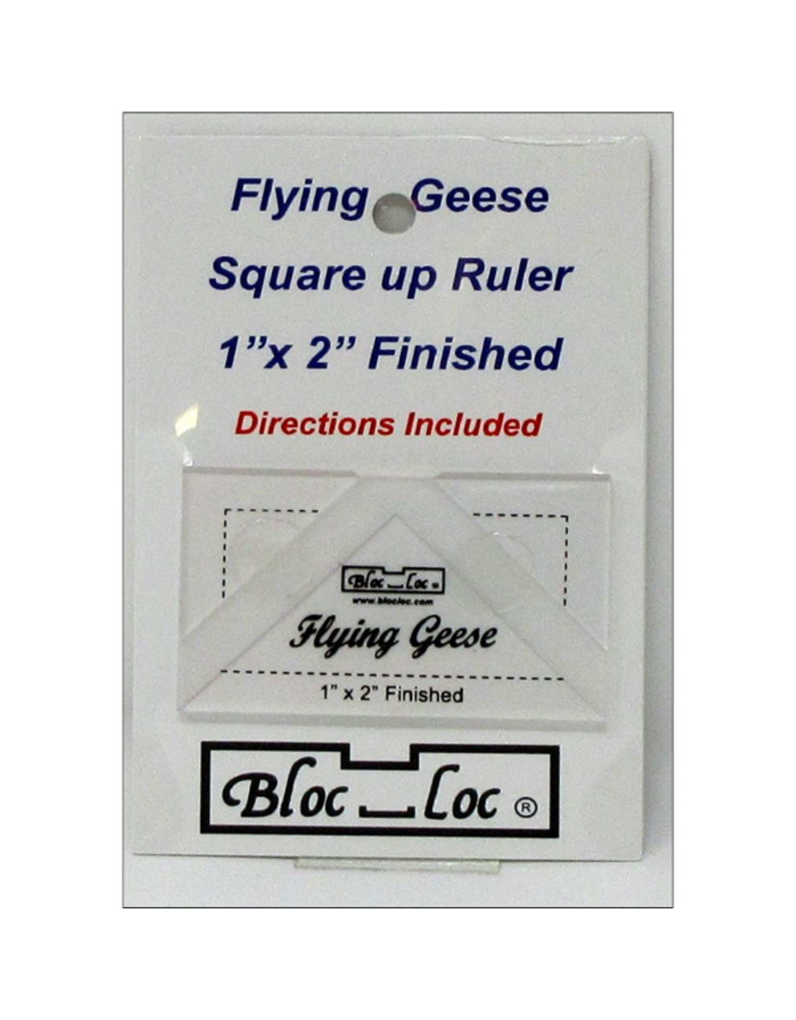 Bloc Loc Flying Geese Square Up Ruler - 1 x 2 inch