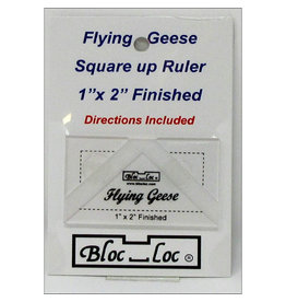 Bloc Loc Flying Geese Square Up Ruler - 1 x 2 inch